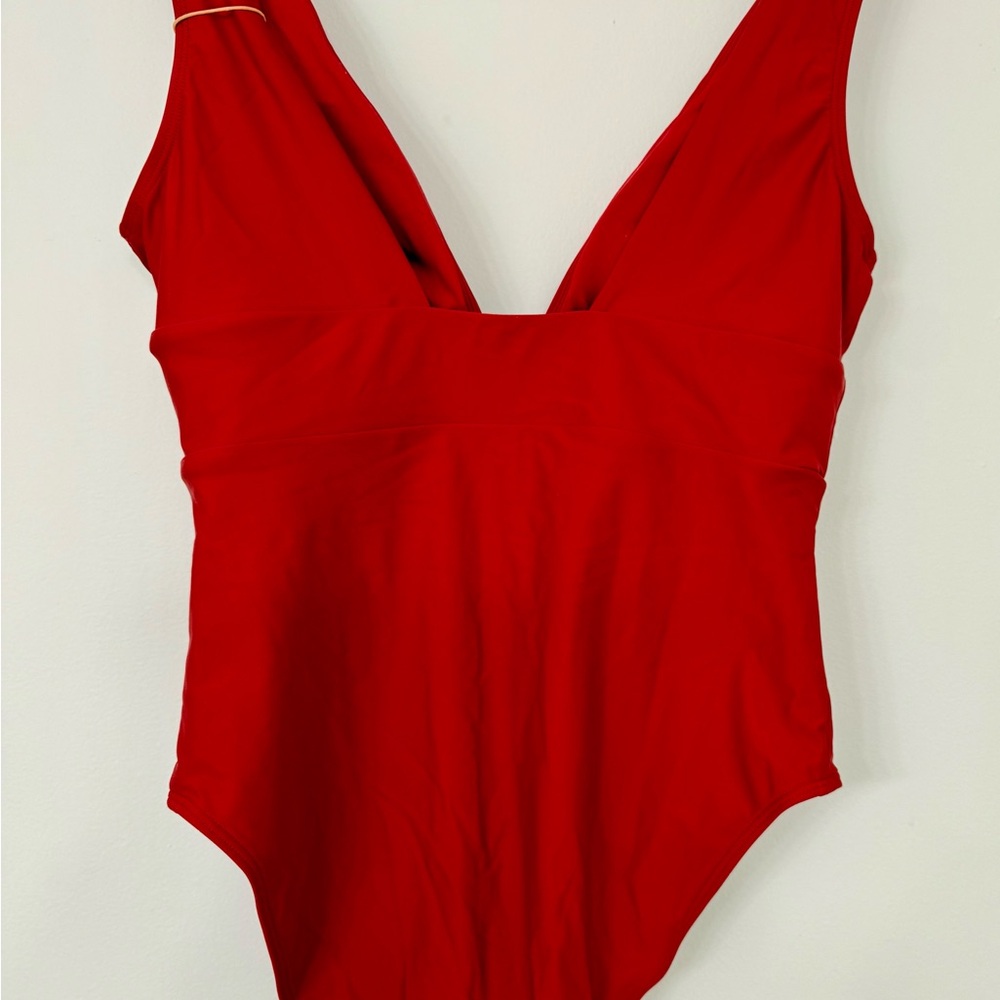 Quince Italian Plunge One Piece Swimsuit New With Tags
